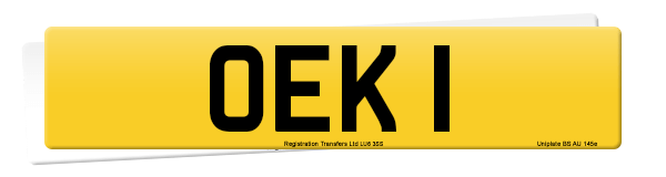 Registration number OEK 1